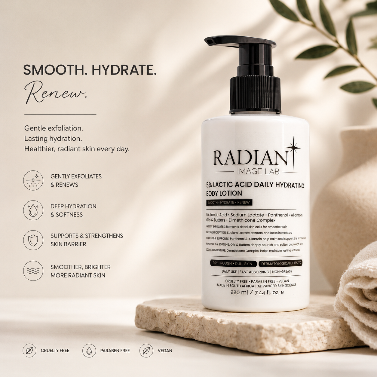 5% Lactic Acid Daily Hydrating Body Lotion